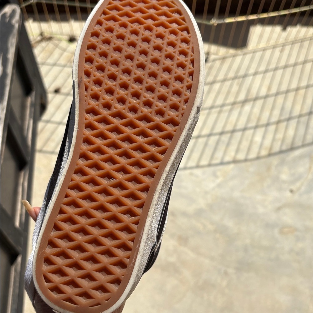 Vans Black and White Logo Sneakers - Picture 6 of 8